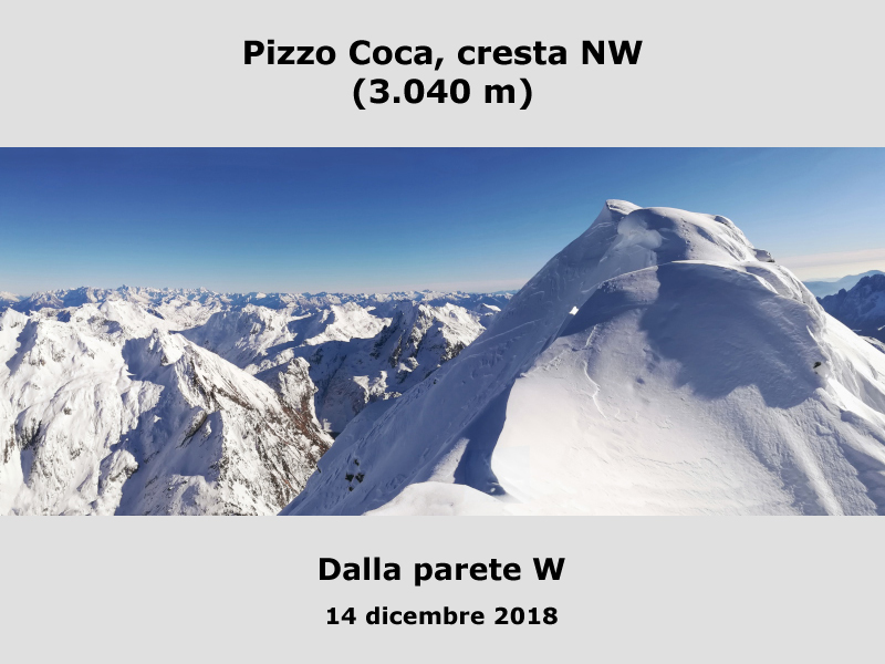 Pizzo Coca, cresta NW