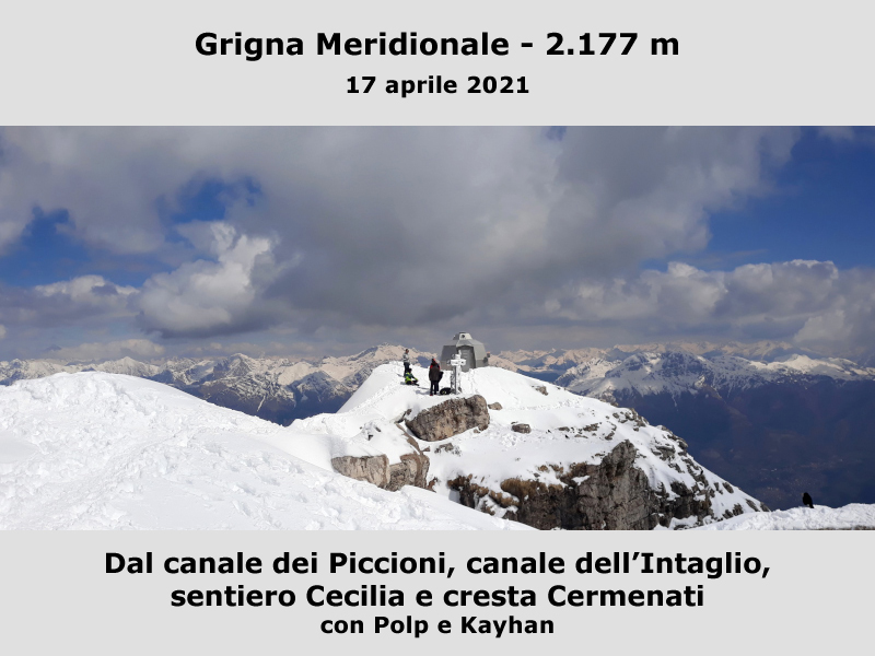 Grignetta, canale dei Piccioni e dell'Intaglio