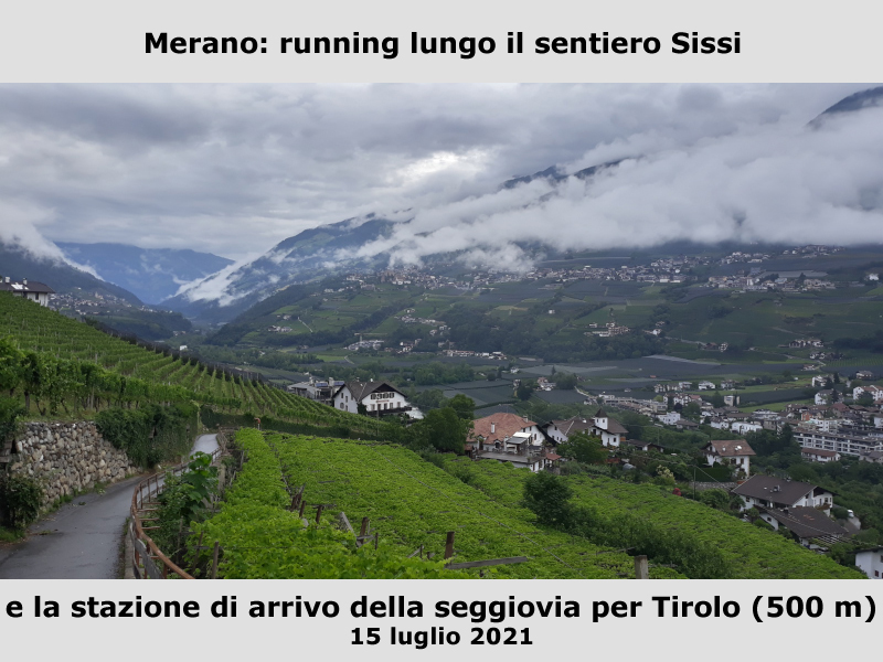 Running lungo il sentiero Sissi