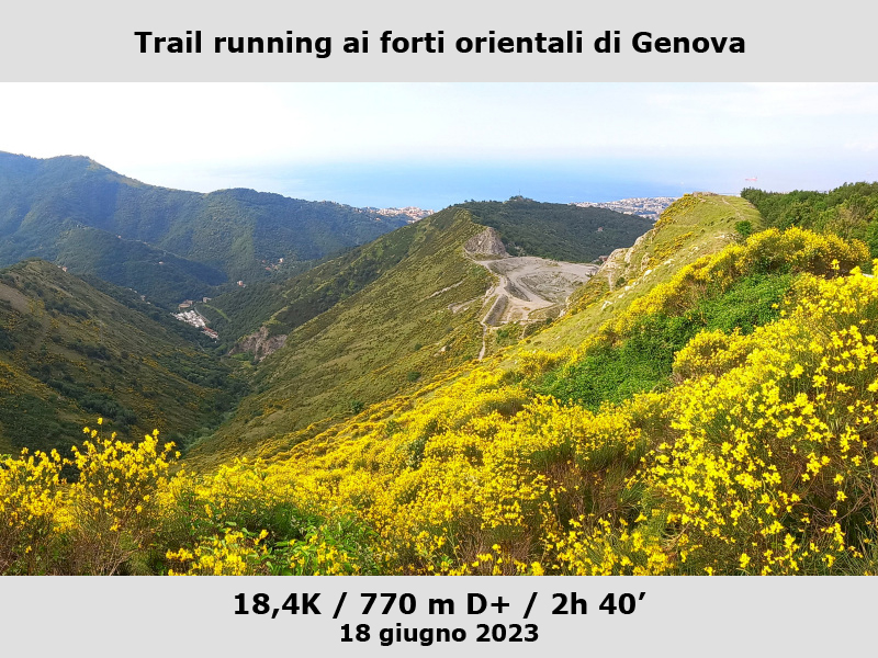 Trail running ai Forti orientali di Genova