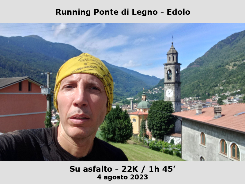 Running Ponte di Legno - Edolo