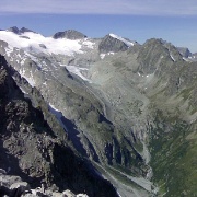 Ghiacciaio Pisgana dal Passo del Castellaccio